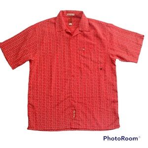 MARC ECKO Vintage 90’s American Streetwear Design Button-Down Shirt Sz L